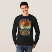 T-shirt Montez à cheval pour échapper à ce Monde équitatio (Devant entier)