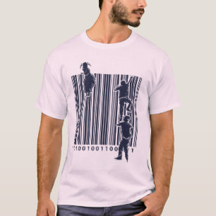 T-shirt Montez ceci de code à barres ! !