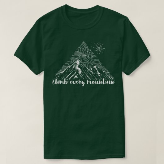 T-shirt Montez chaque montagne (Design devant)