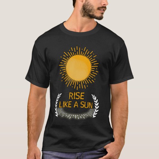 T-shirt Montez comme un soleil (Devant)