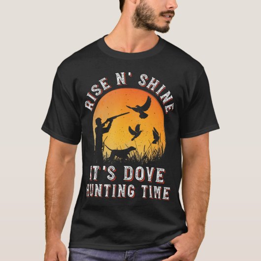 T-shirt Montez en brillant sa colombe temps de chasse amus (Devant)