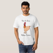 T-shirt Montez et brille, Mère Clucker Drôle Poulet (Devant entier)