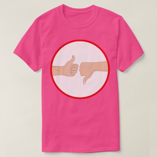 T-shirt Montez et poussez vers le bas (Design devant)