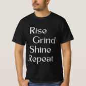 T-shirt Montez. Grind. Brille. Recommencer (Devant)