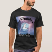 T-shirt Montez la foudre avec Litecoin (Devant)
