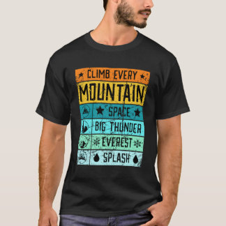 T-shirt Montez le mont Everes Splash Mountain Space Mounta