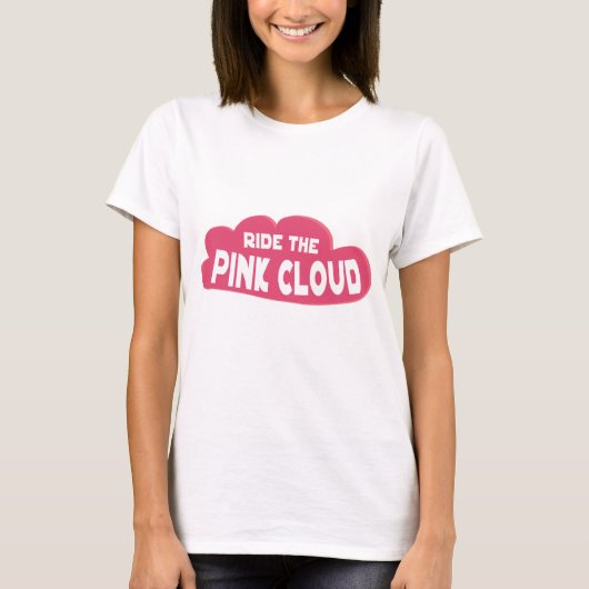 T-shirt montez le nuage rose (Devant)