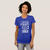 T-shirt montez ou mourez poussin (Devant entier)