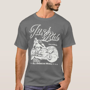 T-shirt Montez sur Fat Boy Custom Motorcycle