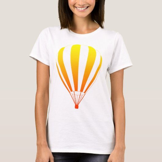T-shirt montgolfière de fond de soleil (Devant)