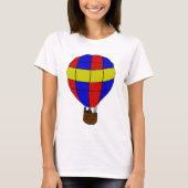 T-shirt Montgolfière rouge, bleue et jaune (Devant)