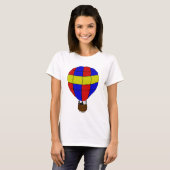 T-shirt Montgolfière rouge, bleue et jaune (Devant entier)