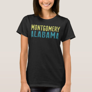 T-shirt Montgomery Alabama Côte Pacifique empilée