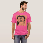 T-shirt Montgomery Clift Et Elizabeth Taylor À Orange (Devant entier)