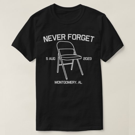 T-shirt Montgomery Folding Chair (Design devant)