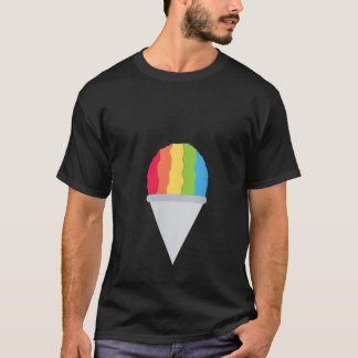 T-shirt Monticule de cône de neige aromatisé au sirop roug