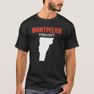 T-shirt Montpelier Vermont USA State America Travel Vermon