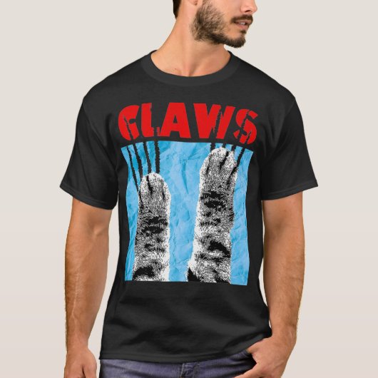 T-shirt Montre-affiche Cat Claws  (Devant)