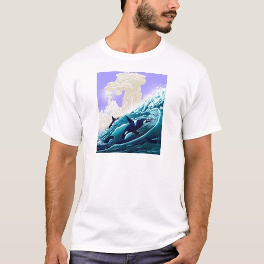 T-shirt Montre de baleine (Devant)