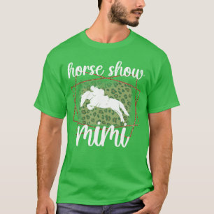 T-shirt Montre de cheval Mimi Léopard Équestre Mimi Grand-