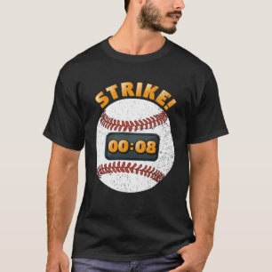 T-shirt Montre de lancer de baseball Règle de 15 secondes