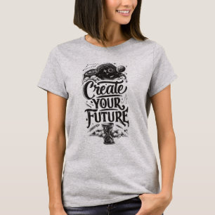 T-shirt Montre femme Créer Votre Avenir Galaxie Cosmique S