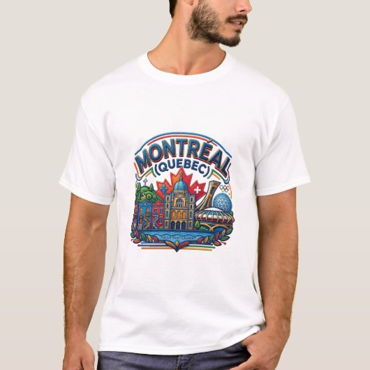 T-SHIRT MONTREAL QUÉBEC (Devant)