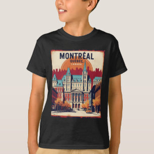 T-shirt Montréal Québec Canada 1950 Vintage voyage Touris
