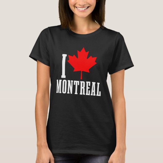 T-shirt Montréal Québec Canada Feuille d'érable Drapeau ca (Devant)
