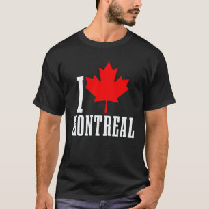 T-shirt Montréal Québec Canada Feuille d'érable Drapeau ca