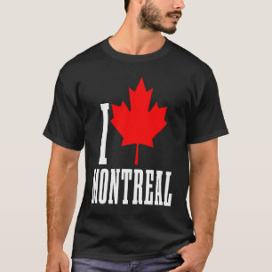 T-shirt Montréal Québec Canada Feuille d'érable Drapeau ca