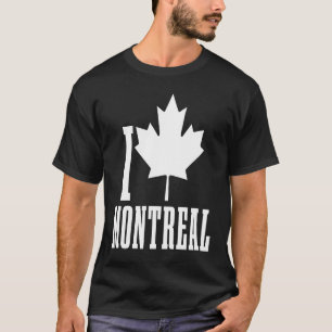 T-shirt Montréal Québec Canada Feuille d'érable Rouge Cana
