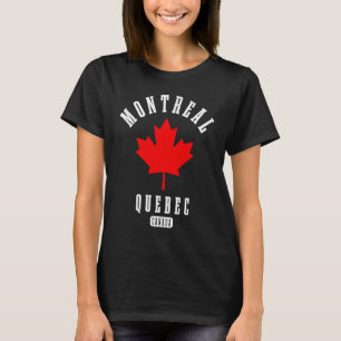 T-shirt Montréal Québec Canada Fierté Vintage Drapeau cana