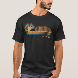 T-shirt Montreal Skyline Retro Montréal Fan Canada Skylin