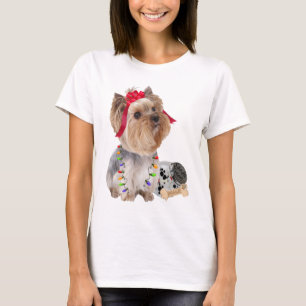 T-shirt Montres de Yorkie pour Père Noël