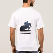 T-shirt Montrez le cavalier qui franchit un obstacle. (Dos)