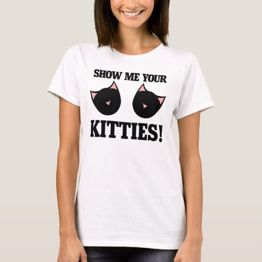 T-shirt Montrez-moi vos chatons (Devant)