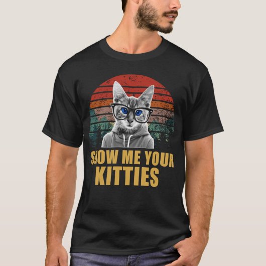 T-shirt montrez-moi vos chatons (Devant)