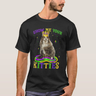 T-shirt Montrez-moi vos chatons Mardi Gras mignon Forêt no
