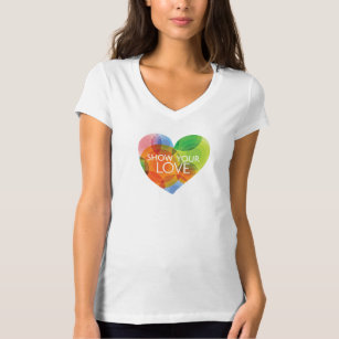 T-shirt Montrez votre amour Printemps 2021 V-Neck Tee