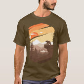 T-shirt Monts de l'ours Graphisme Brown (Devant)
