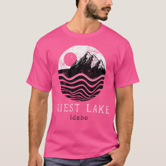 T-shirt Monts du lac Priest Idaho Randonnée en plein air V
