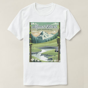 T-shirt Monts Elbert Rocky Mountains