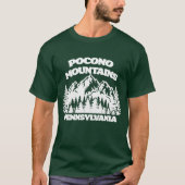 T-shirt Monts Pocono Pennsylvanie (Devant)