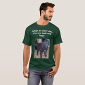 T-shirt monty, adoptez un chien plus ancien.          Vous (Devant entier)