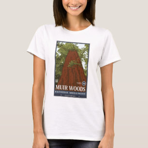 T-shirt Monument national 3 en bois de Muir