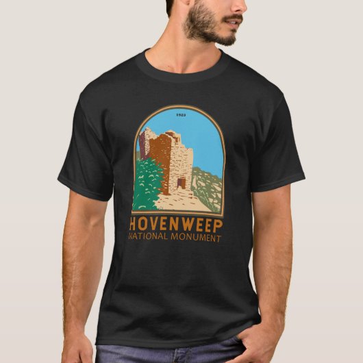 T-shirt Monument national de Hovenweep Vintage (Devant)