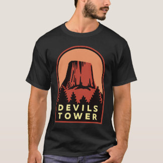 T-shirt Monument national de la tour Devils WY