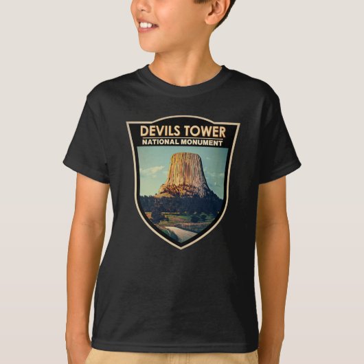 T-shirt Monument national de la tour Devils Wyoming Waterc (Devant)