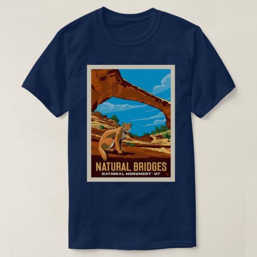T-shirt Monument national des Ponts Naturels UTah (Design devant)